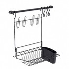 Escorredor de Louças Kit Cook Home 8 Preto Arthi