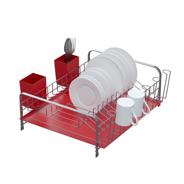 Escorredor De Louças Para 12 Pratos Com Bandeja E Porta Talhe