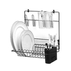 Escorredor de Louças Parede Aço Black Arthi