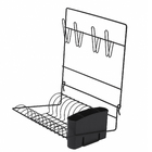 Escorredor de Louças Parede Aço Black Arthi