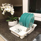 Escorredor De Louças Pratos E Talheres Plástico Vazado Uz Bra