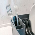 Escorredor De Louças Pratos Talher Copo Ou 44x30 Trium Azul