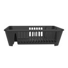 Escorredor de Louças Preto Fosco Polipropileno Coza Basic