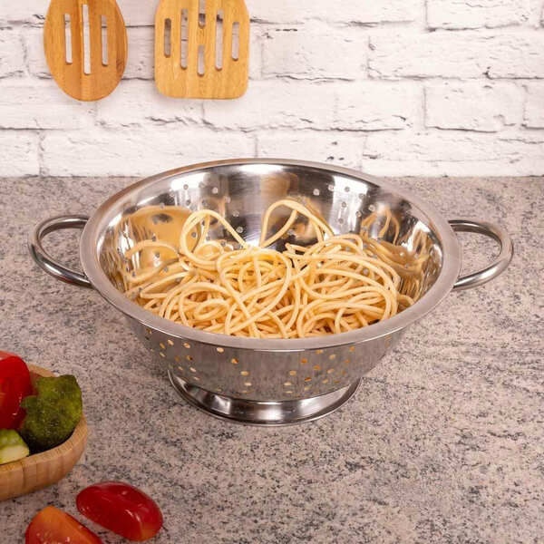 Escorredor De Macarrão Inox - 24cm | Leroy Merlin