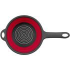 Escorredor De Massas Macarrão Retrátil Em Silicone Vermelho