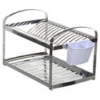 Escorredor de Prato Aço Inox e Plástico 16 Pratos Suprema Brinox