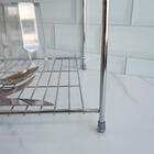 Escorredor De Pratos Duplo Cromado Secador De Louça De Pia Co