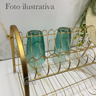 Escorredor De Pratos Louças Duplo Dourado Fosco Arthi