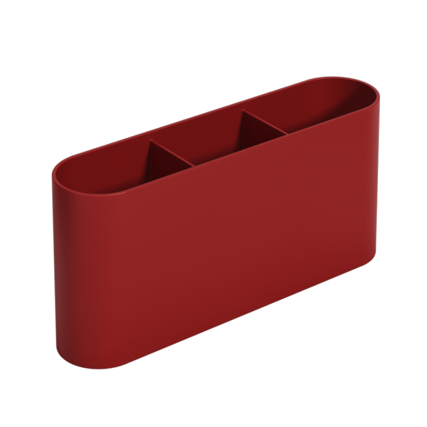 Escorredor De Talheres Flat 6 X 23 5 X 10 Cm Vermelho Bold Co