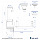 Escorredor Embutido Calha Molhada Inox 26x41 Cm (Ginza Dourad