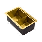 Escorredor Embutido Calha Molhada Inox 26x41 Cm (Ginza Dourad