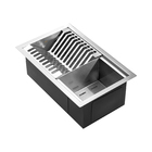 Escorredor Embutido Calha Molhada Inox 26x41 Cm (Ginza Escova