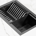 Escorredor Embutido Calha Molhada Inox 26x41 Cm (Ginza Grafit