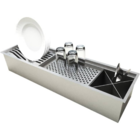 Escorredor Embutido De Louças Inox 304 Escovado Linear 60cm