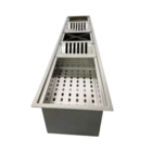 Escorredor Embutido De Louças Inox 304 Escovado Linear 90cm