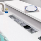 Escorredor Embutido De Louças Inox 304 Escovado Linear 90cm