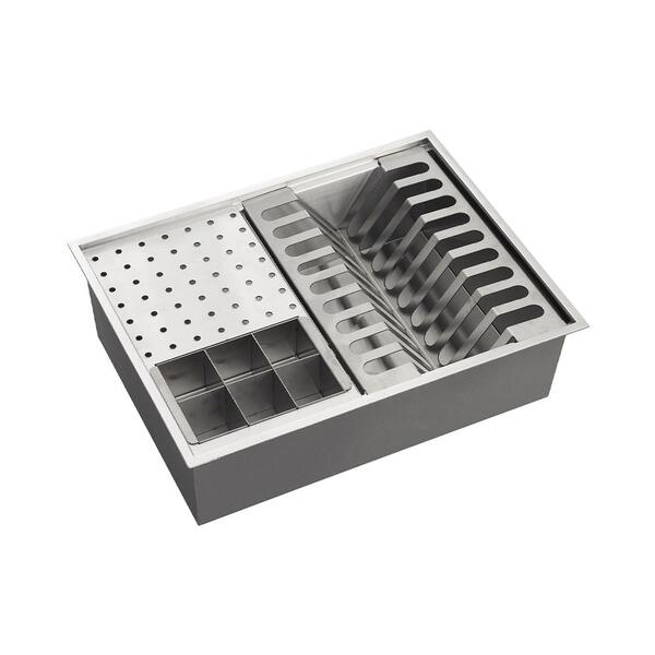Escorredor Embutido Para Cozinha Gourmet Aço Inox 304 Baniwa