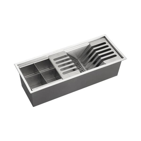 Escorredor Embutido Para Cozinha Gourmet Aço Inox 304 Waiana