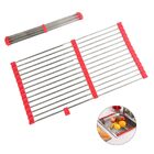 Escorredor Esteira Inox Extensivo Silicone  Cozinha Pia Cuba