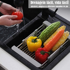 Escorredor Extensível Em Aço Inox Para Cuba De Cozinha - Bran