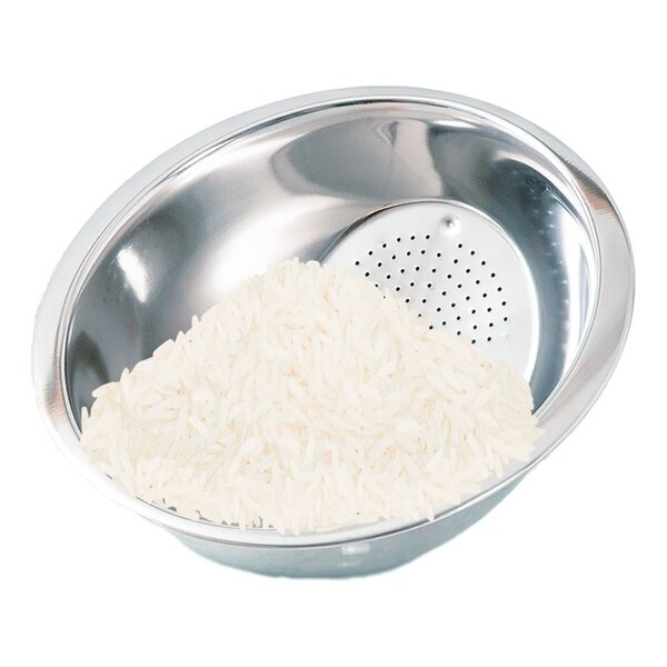 Escorredor Lavador De Arroz Macarrão Aço Inox