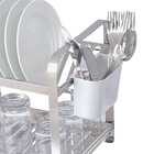 Escorredor Louça 20 Pratos Inox Porta Talheres