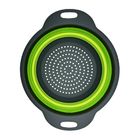 Escorredor Macarrao Silicone Verde Dobravel 30 Cm Vapor Legum