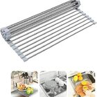 Escorredor P/ Pia Flexível Multiuso Em Inox Dobrável