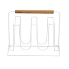 Escorredor para 6 Copos Branco Aço Arthi Eco Design