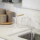 Escorredor para 6 Copos Branco Aço Arthi Eco Design