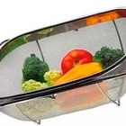 Escorredor Pia Aço Inox Peneira Alça Retrátil Fruteira Arroz