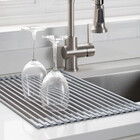 Escorredor Plano Inox E Silicone E02 Arell