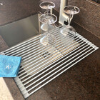 Escorredor Plano Inox E Silicone E02 Arell