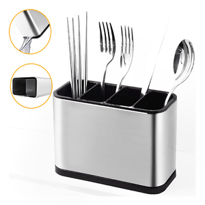 Escorredor Porta Talheres Aço Inoxidável Para Cozinha C/ 4 ...