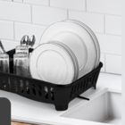 Escorredor Preto Plástico 46x35,5x12cm Arthi