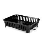 Escorredor Preto Plástico 46x35,5x12cm Arthi