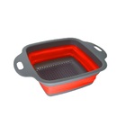 Escorredor Silicone Multiuso Quadrado Retrátil Tam G