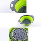 Escorredor Silicone Verde Macarrao 30 Cm Vapor Legumes Dobrav