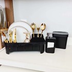 Escorredores De Louça Porta Detergente Lixeira E Protetor Sob