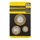 Escova Aco Furad Elet 3pcs Redondas Import Blister