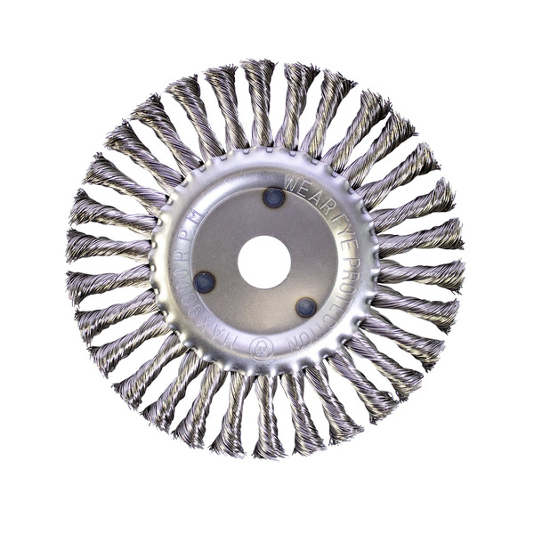Escova Aço Inox Circular Trançada Aeme 7x1/2x7/8 (180x12.7x22