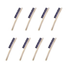 Escova Aço Manual Aeme Cabo De Madeira 3 Fileiras 12 Unidades