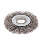 Escova Circular Miniatura Aço Carbono Ondulada 75 X 13 X Furo