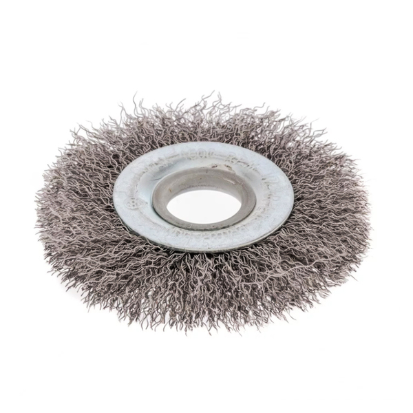 Escova Circular Miniatura Aço Carbono Ondulada 75 X 13 X Furo
