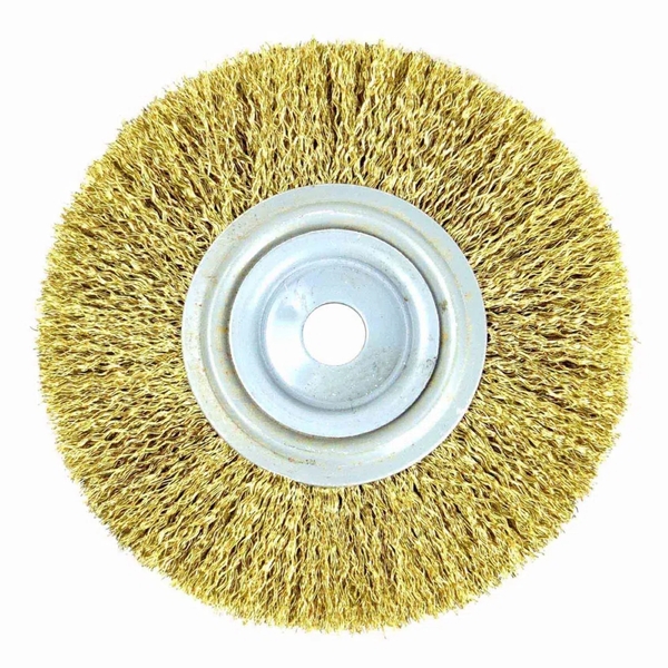 Escova Circular Ondulada De Aço Latonado 6 X 3/4 Polegadas