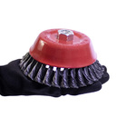 Escova Copo Trançada Aeme 6 Pol (150mm) Rosca M14