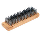 Escova De Aço 6 Filas Base Em Madeira - Castor