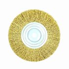 Escova De Aço 6 X 1 Pol Furo 1/2 Para Furadeira E Moto Esmeril