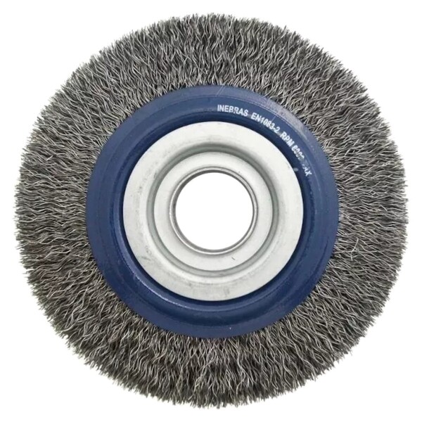 Escova De Aço Circular Rotativa Fio 10 Pol X 1" - 254 X 25mm