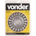 Escova De Aço Circular Torcida 4.1/2" X 1/2" X 7/8 - Vonder